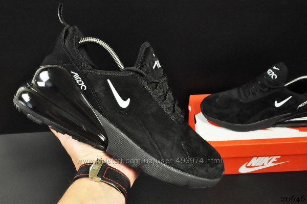 кроссовки Nike Air Max 270 арт 20646 мужские, черные, найк