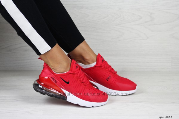 кроссовки Nike Air Max 270 женские, красные, найк