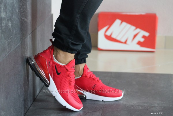 кроссовки Nike Air Max 270 мужские, красные, найк