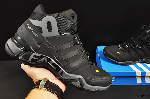 ботинки Adidas Terrex 465 арт 20670 зимние, мужские, черные