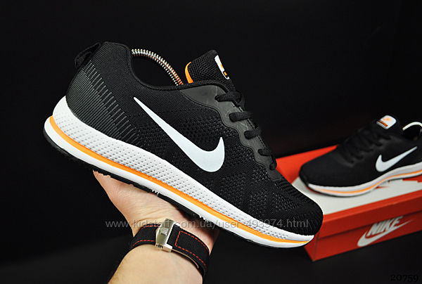 кроссовки Nike Sport Zoom арт 20759 мужские, черные, найк