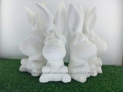 Ослик гіпсовий. Гіпсові фігурки, 3d розмальовка, заготовки для творчості