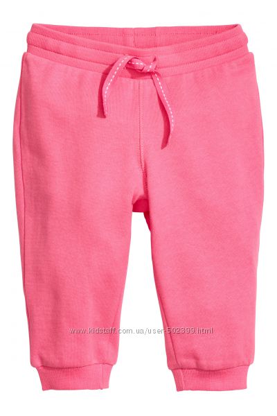 Спортивные штанишки для девочки H&M, р. 6-12 мес 