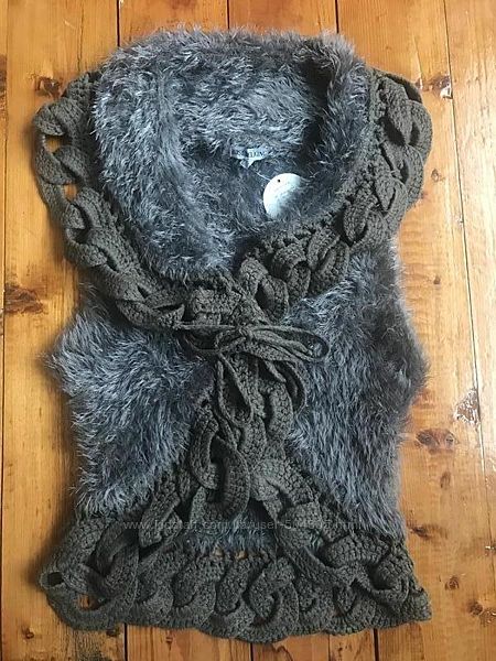 Безрукавка жилетка травка