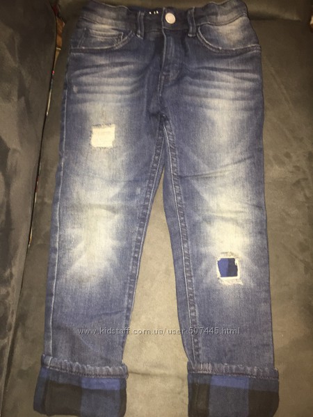 Тёплые джинсы H&M 116р