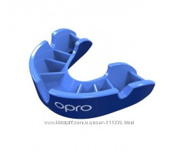 Капа OPRO Silver Junior. Цвет синий, голубой.