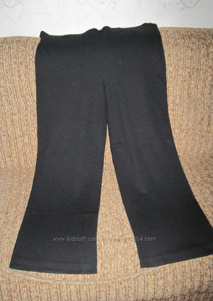  Штаны брюки женские, трикотажные, чёрные   