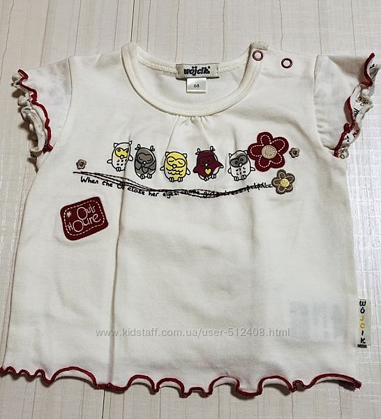 Распродажа -летние футболки  девочка Польша, Wojcik 68-98