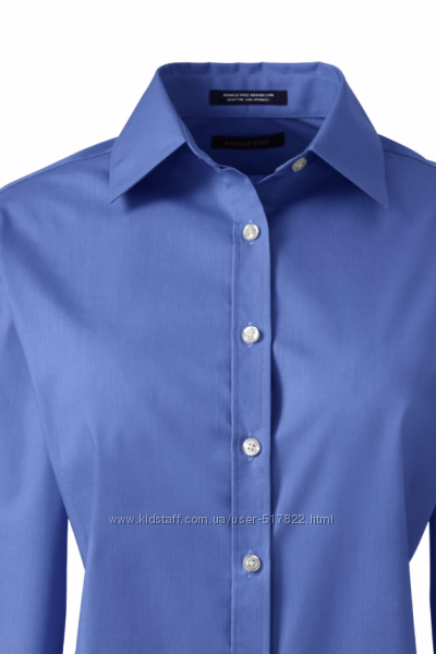 Блуза LANDSEND Women&acutes Regular Long Sleeve Poplin Straight Collar Work
