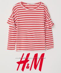 Смугастий реглан для дівчат 1-2 роки від H&M Швеція