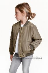Куртки бомбери для дівчат 2-4 роки фірми H&M Швеція