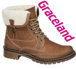Шкіряні чобітки трансформери для дівчат 32-33р Graceland Німеччина