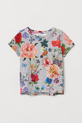 Дизайнерські футболки для дівчат 4-6 років від H&M Швеція 