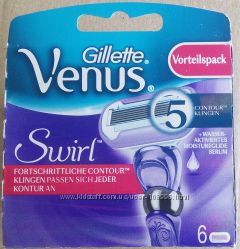GILLETTE Venus Swirl упаковка 6 штук по супер цене США для Германии
