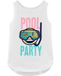 Анимационная белая майка с анимационной аппликацией, подмигивающий смайл, c