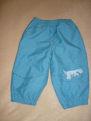 Непромокаемые штанишки на флисе на 6-10 месяцев в отличном состоянии