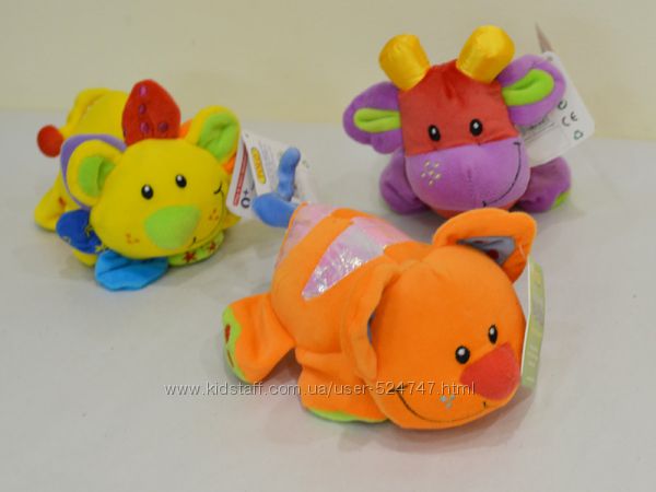 Новые Мягкие развивающие игрушки Tolo Toy. от 0мес. Тигренок и Львенок. 