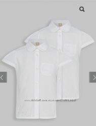Школьная белая блузка tu на 8 и 9 лет на рост 128-134 см