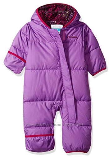 Зимние пуховые комбинезоны Columbia Snuggly Bunny Bunting для девочки