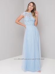 Коктельное, нарядное платье Великобритания Chi Chi London, SМ, голубое