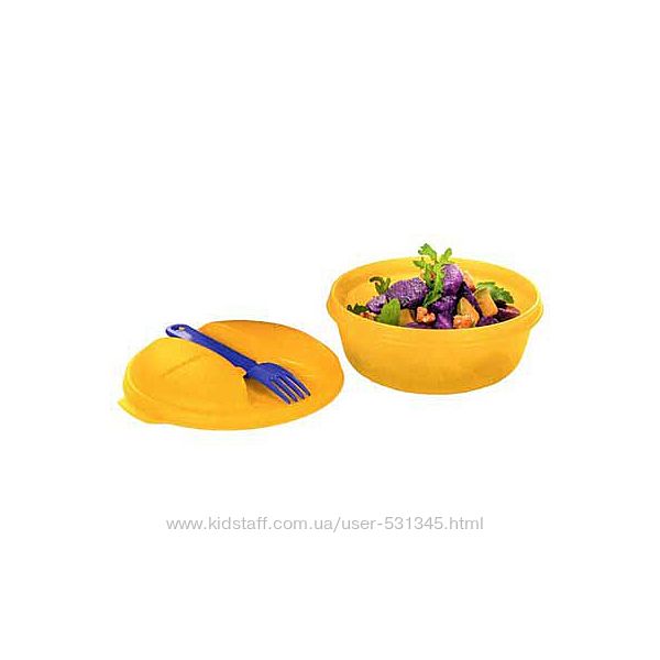 Чаша Снэк с ложкой или вилкойTupperware 
