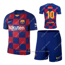 Детская футбольная форма Барселона 2019-2020 Месси Основная