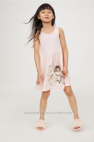 Красивый детский хлопковый сарафан платье на 4-6, 8-10 лет H&M