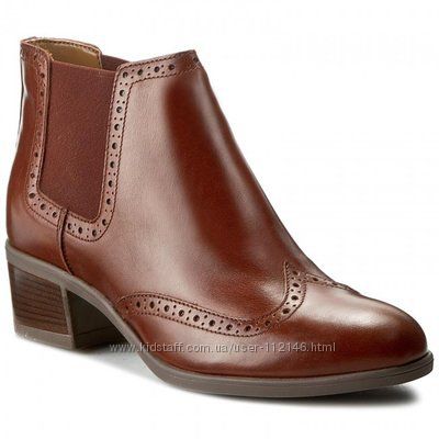 Ботинки Челси CLARKS коричневые