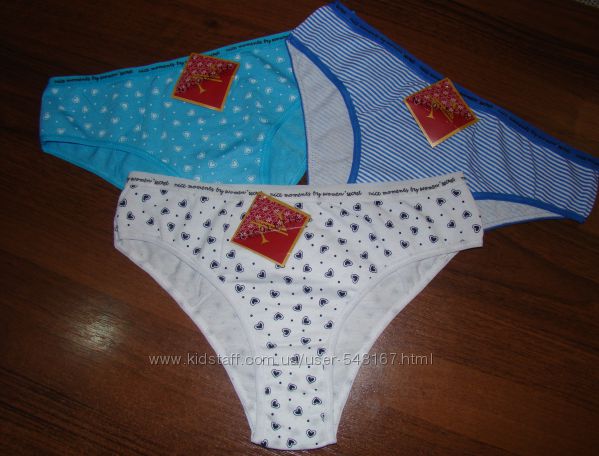 Трусики для девочки подросток хлопок, хлопковые