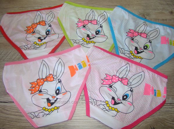 Трусики детские яркие. Зайка
