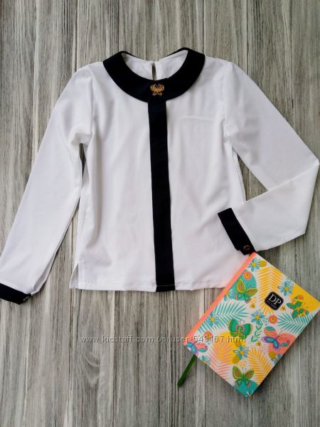 Блузка для девочки школьная, рубашка леди