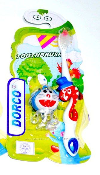 Зубная щетка dorko с игрушкой