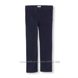 Школьные брюки скинни 112-159см, синяя школьная форма
