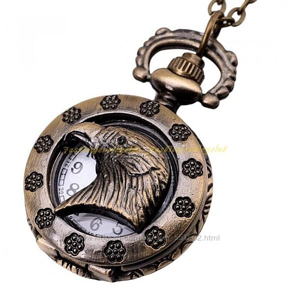 Ожерелье или карманные ретро часы - Орел