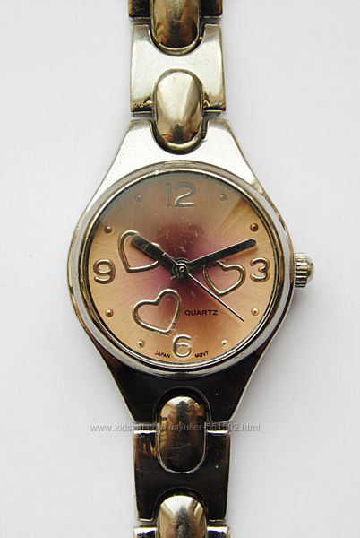 White Stag классика часы из сша с сердечками мех. Japan SII