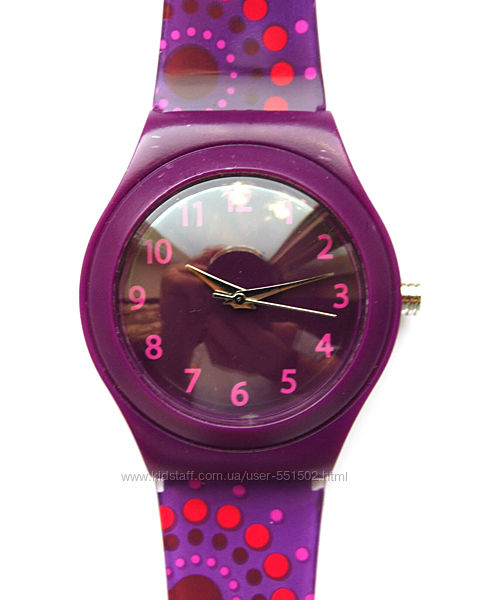 Xhilaration by FMD фиолетовые часы из США с узорами мех. Japan SII