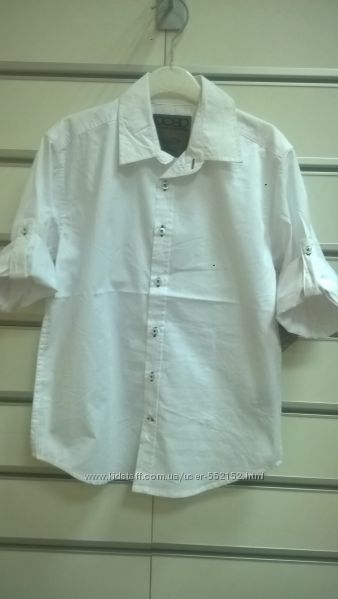 Продам  рубашку в школу  с длинным рукавом  белого цвета ТМ DCBD  8-20 лет