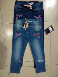 Новые джеггинсы джинсы с вышивкой для девочки Oshkosh 2-5 лет