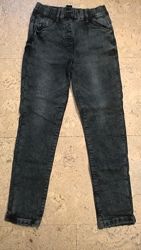 Новые зимние джинсы штаники на флисе на девочек 110-160 см