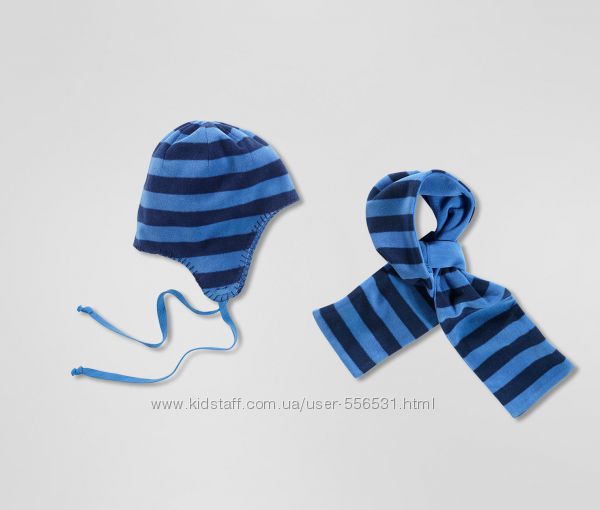 Флисовый комплект шапка и шарф Tchibo. 