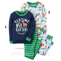 Хлопковые пижамки Сафари Carters на 2-3 года