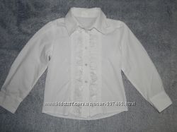 Школьные белые блузки на девочку 6-7 лет. В ассортименте.