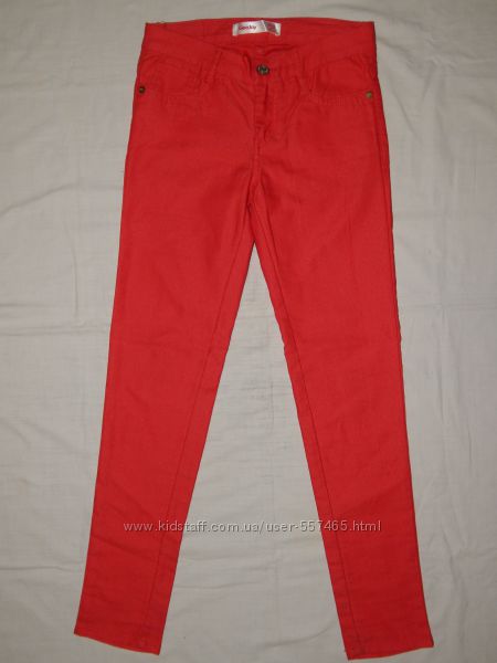 Красные джинсы Gloria Jeans GeeJay на стройную девочку 11-12 лет. Рост 14