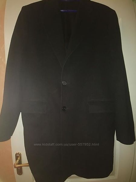 Итальянский крой классное приталенное мужское пальто на 52-54 Италия 1500 г