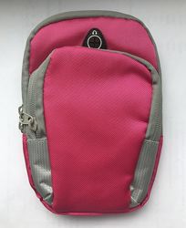 Сумка для смартфона на руку розовая спортивная сумка на руку для бега