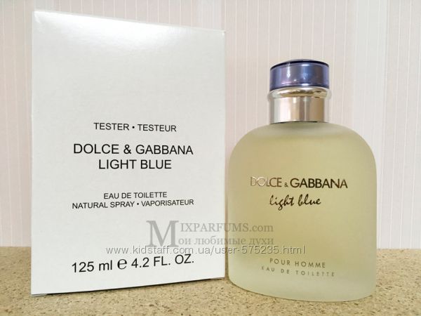 Оригинал Dolce Gabbana Light Blue Pour Homme edt 125 ml m TESTER Туалетная