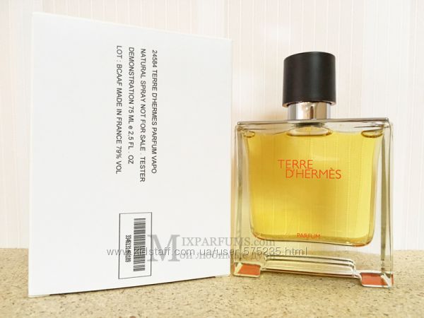 Оригинал Hermes Terre D Hermes Parfum edp 75 ml m TESTER Парфюмированная