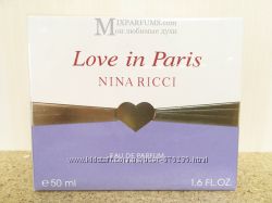 Оригинал Nina Ricci Love In Paris edp 50 ml w Парфюмированная Женская