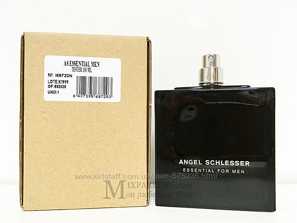 Оригинал Angel Schlesser Essential For Men edt 100 ml m TESTER WITHOUT CAP