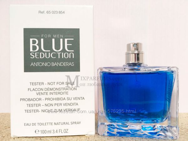 Оригинал Antonio Banderas Blue Seduction For Men edt 100 ml m TESTER